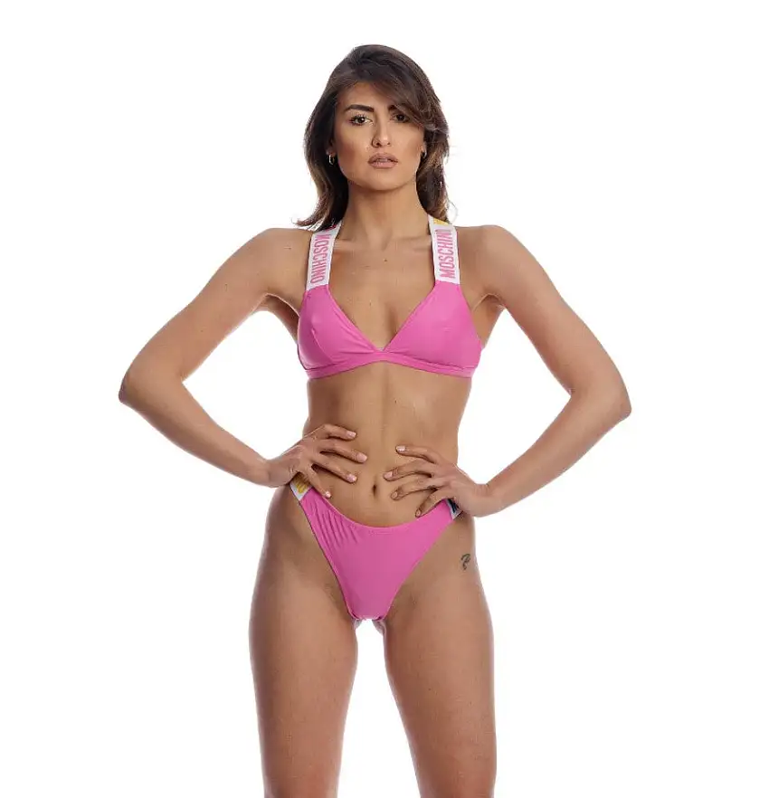 Moschino Swim Bikini Due Pezzi Rosa Fucsia