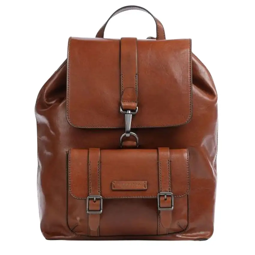 The Bridge Zaino in Pelle Marrone Donna Uomo Cesare 461515D9