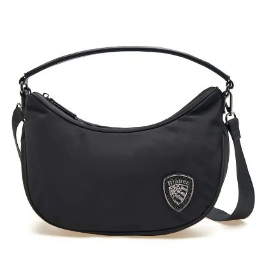 Blauer Borsa Nera Con Logo Con Strass tracolla bag donna