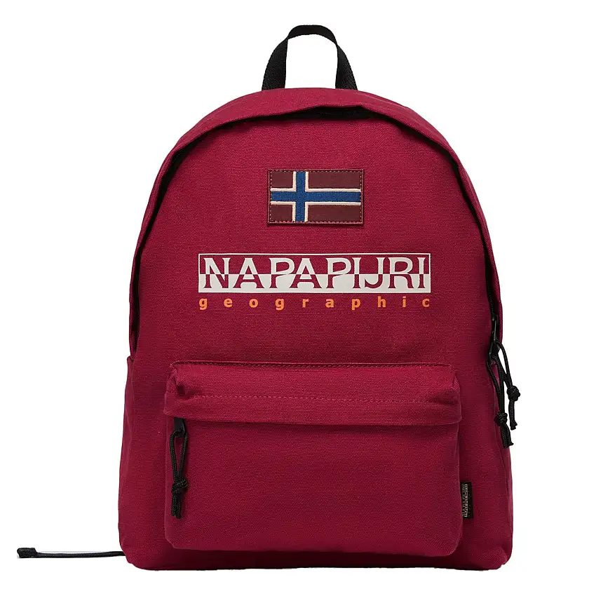 Napapijri Zainetto Hering DP Monocomparto Unisex in Cotone Rosso Tibetano