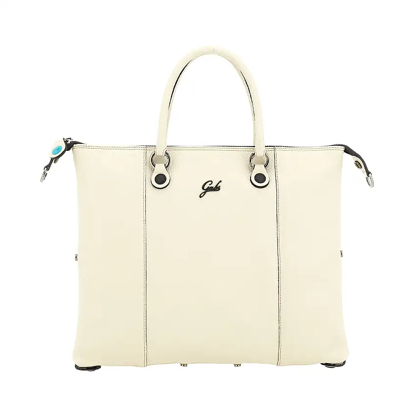 Gabs Borsa Zaino Trasformabile Hobo Shopper Tote Bauletto in Pelle Panna