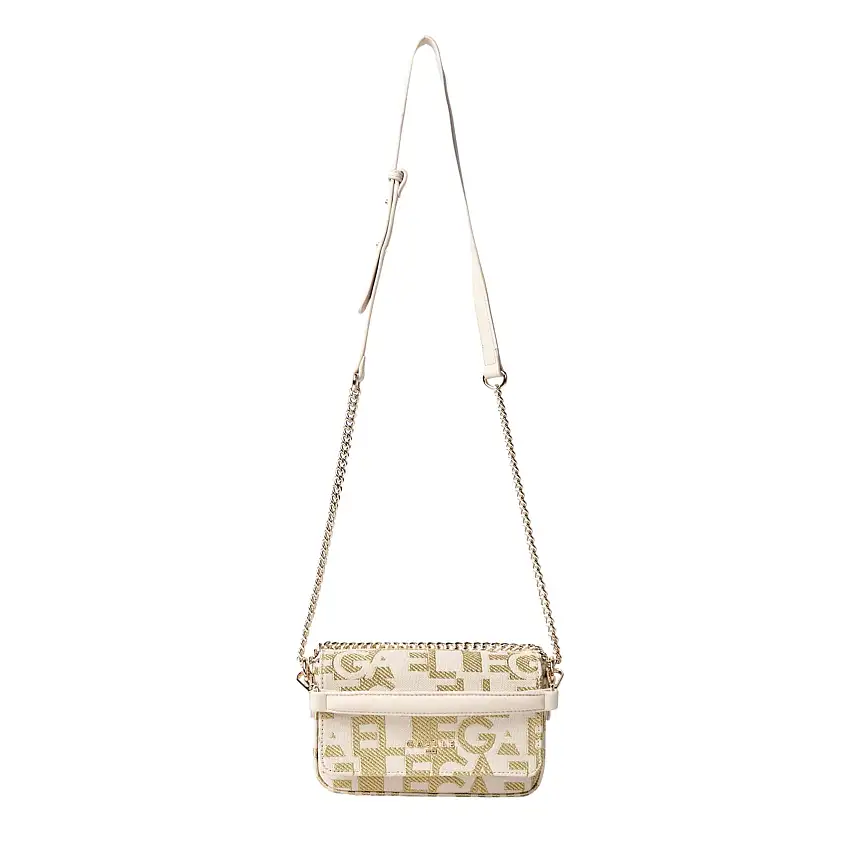Gaelle Borsetta donna borsa tracolla logo natural beige ALL OVER