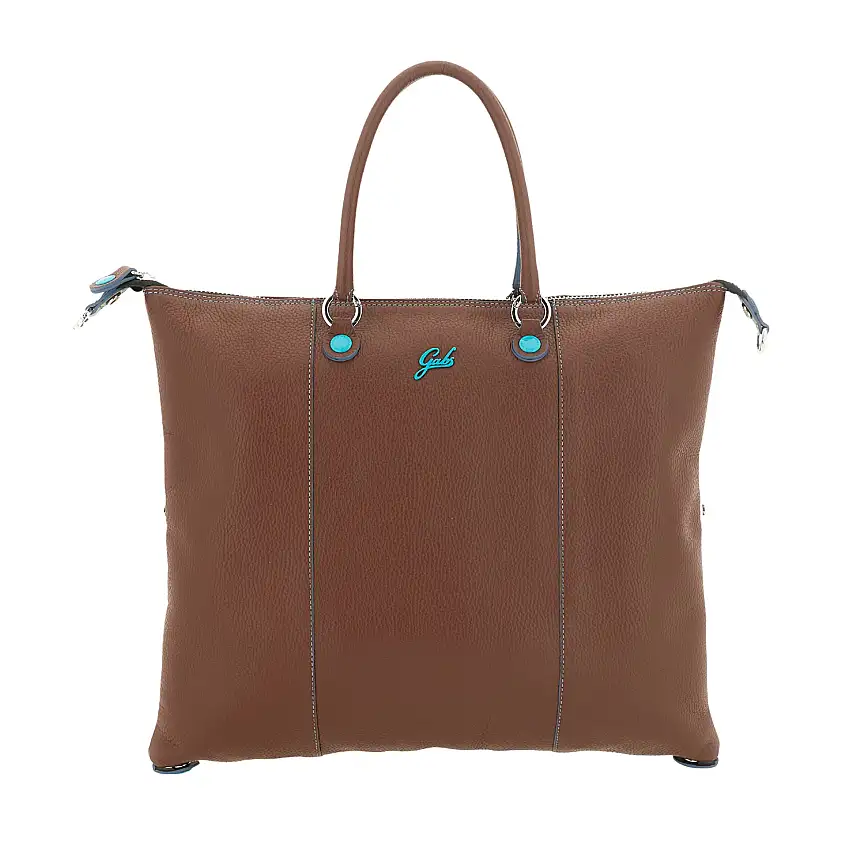 Gabs Borsa Donna trasformabile G3 PLUS L BULL BASIC Shopper Trasformabile Zaino CUOIO SCURO