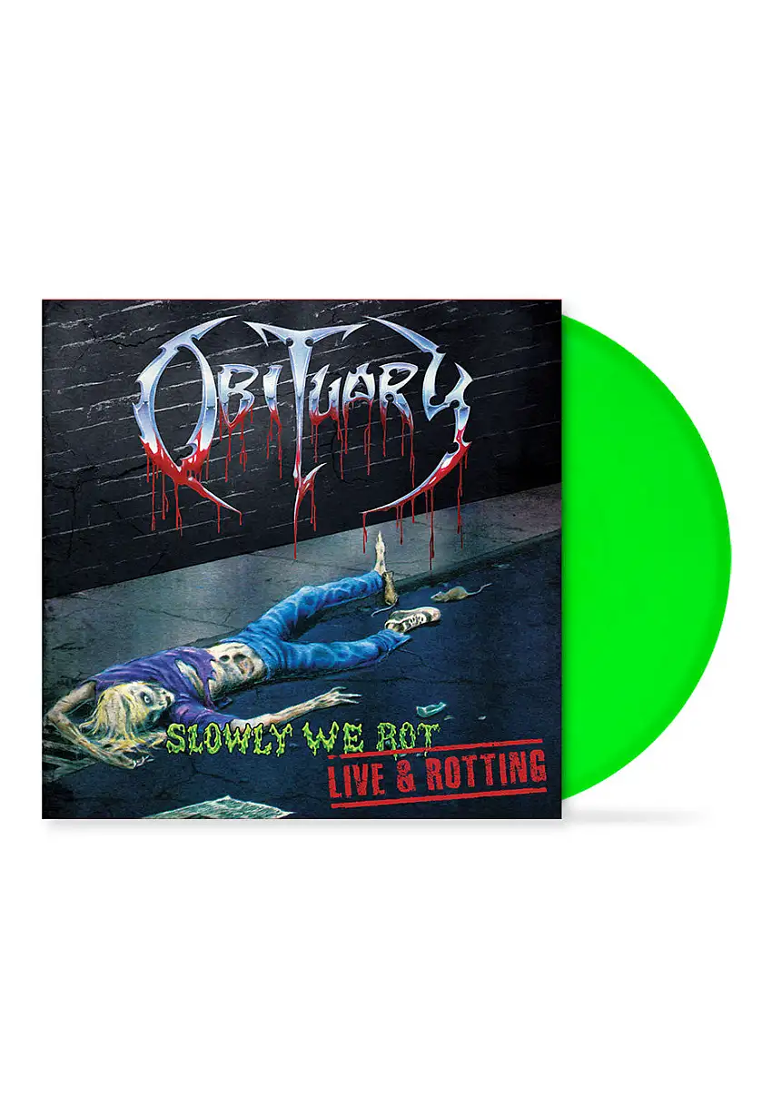 Obituary - Slowly We Rot - Live And Rotting Slime Green - Colored Vinyl
