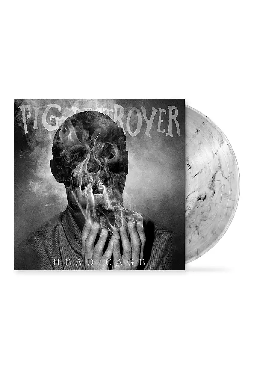 Pig Destroyer - Head Cage Clear w/ Black Smoke - Colored Vinyl