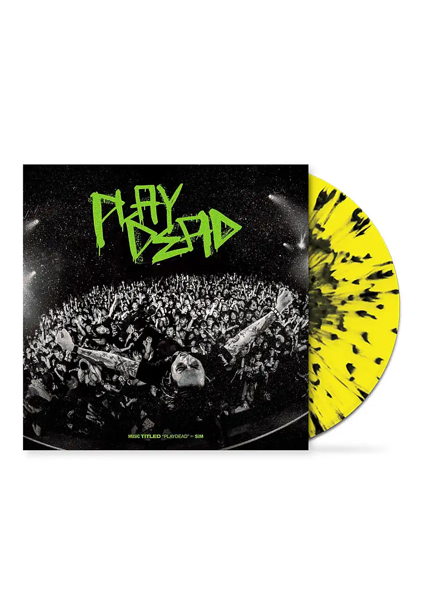 SiM - Playdead Ltd. Yellow w/ Black - Splattered Vinyl