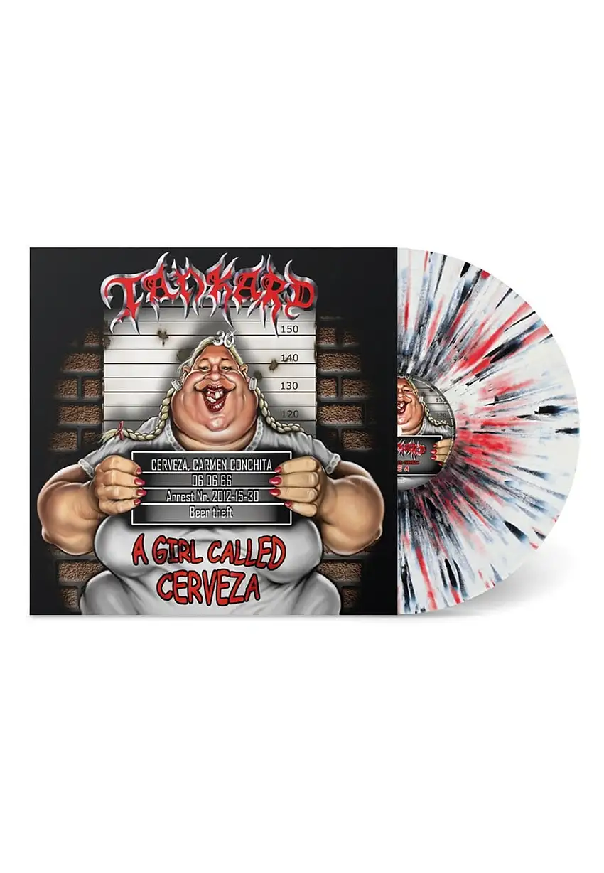 Tankard - A Girl Called Cerveza Ltd. White w/ Black/Red - Splattered 2 Vinyl