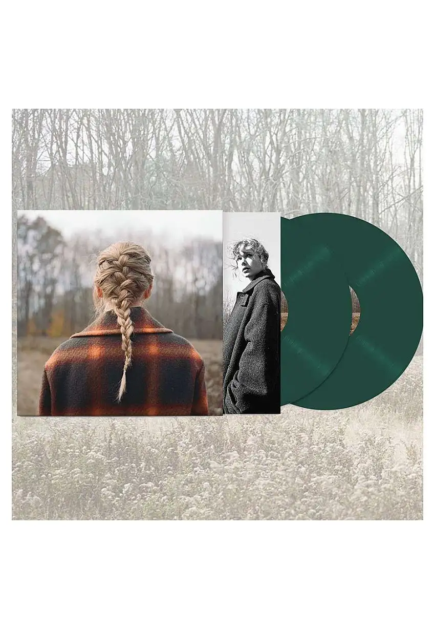 Taylor Swift - Evermore (Deluxe Version) Ltd. Opaque Green - Colored 2 Vinyl