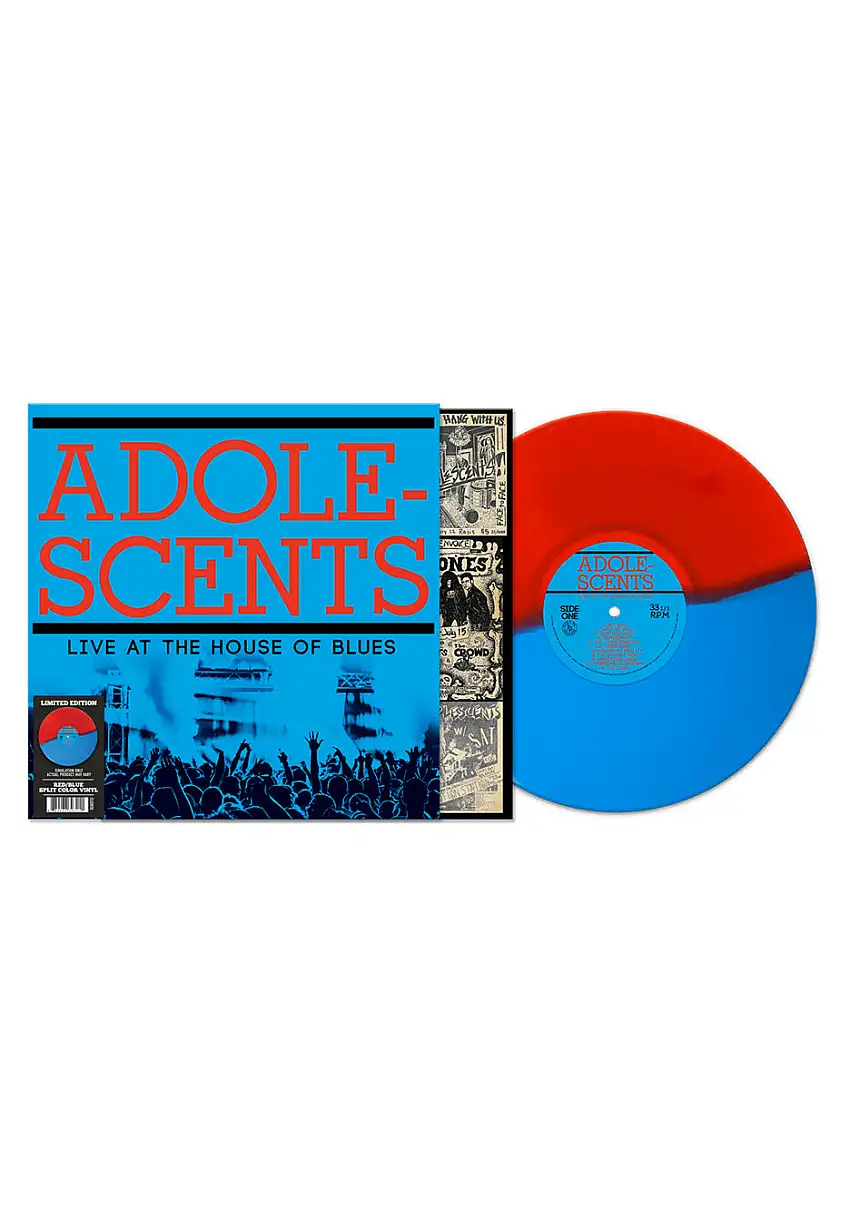 Adolescents - Live At The House Of Blues Ltd. Red/Blue Split - Colored Vinyl