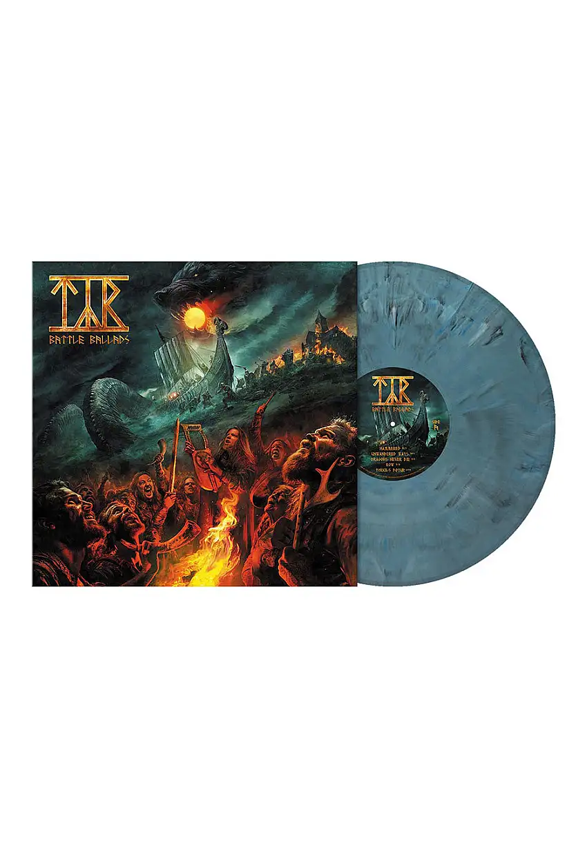 Týr - Battle Ballads Ltd. Thunderous Sky Blue - Marbled Vinyl