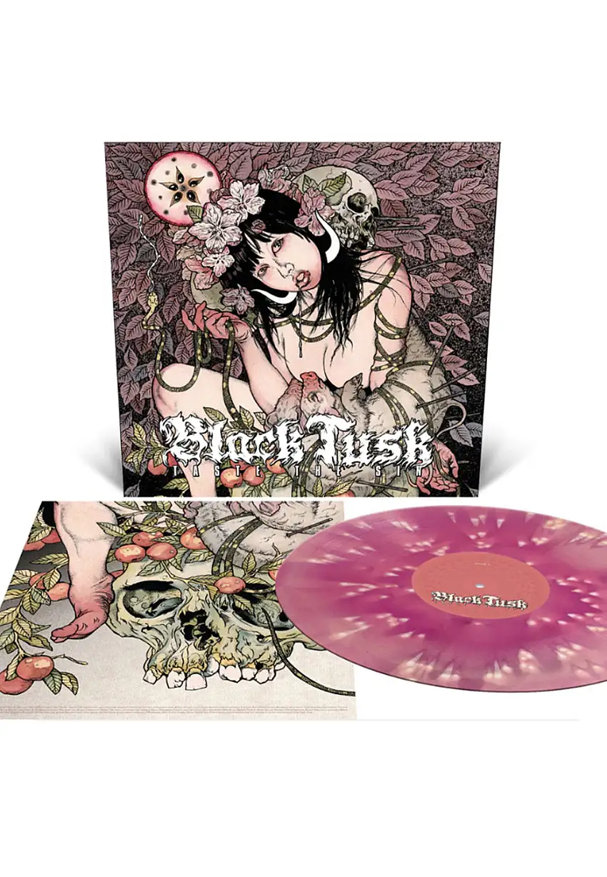 Black Tusk - Taste The Sin Ltd. Baby Pink/Violet w/ Bone White - Splattered Vinyl