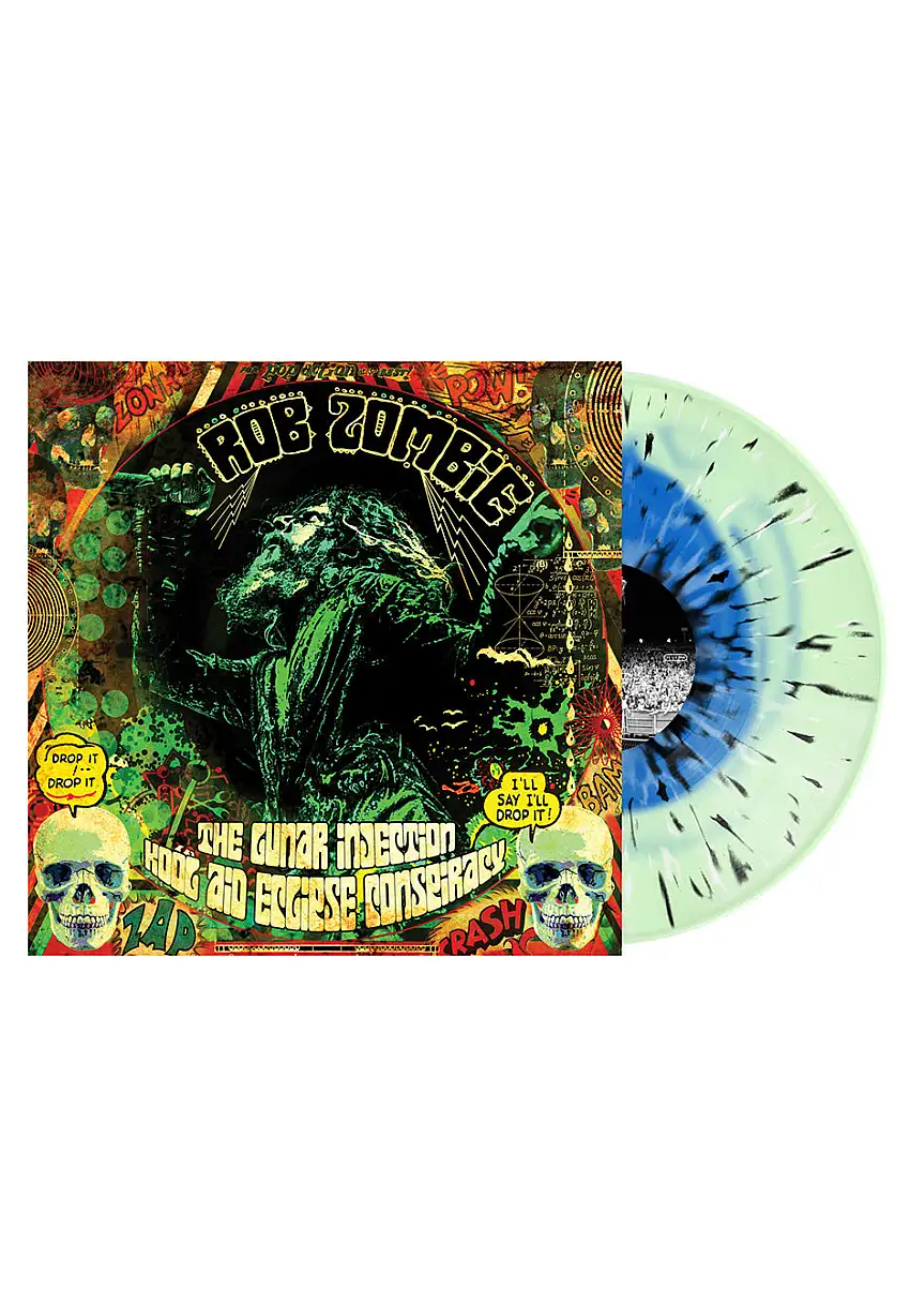 Rob Zombie - The Lunar Injection Kool Aid Eclipse Conspiracy Blue/Green/Black/Bone Ltd. - Splatter Vinyl