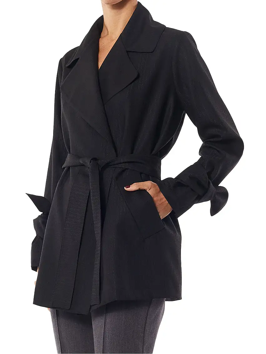 Cappotto Alessia Santi Caban da Donna - Nero
