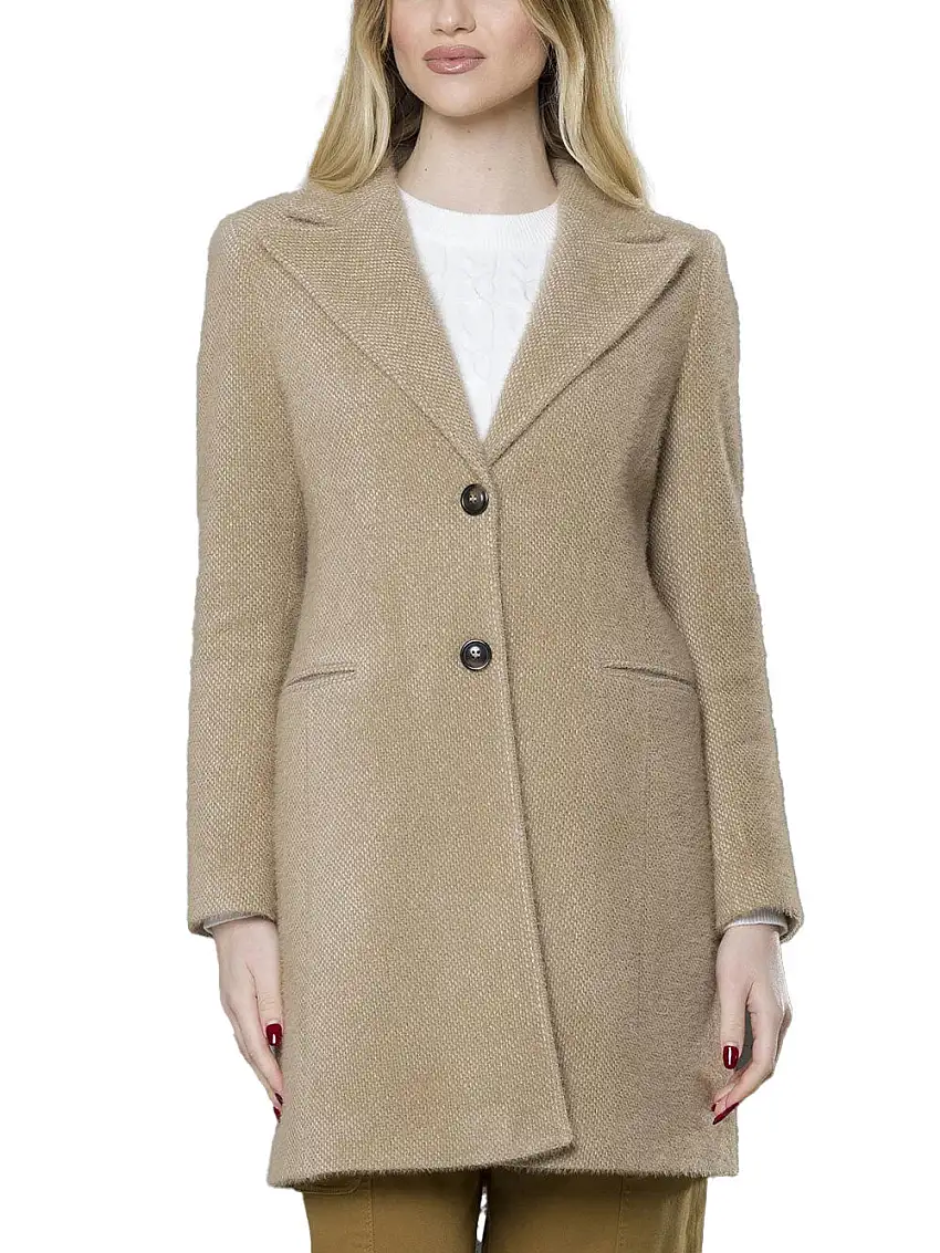 Cappotto Take Two da Donna - Beige