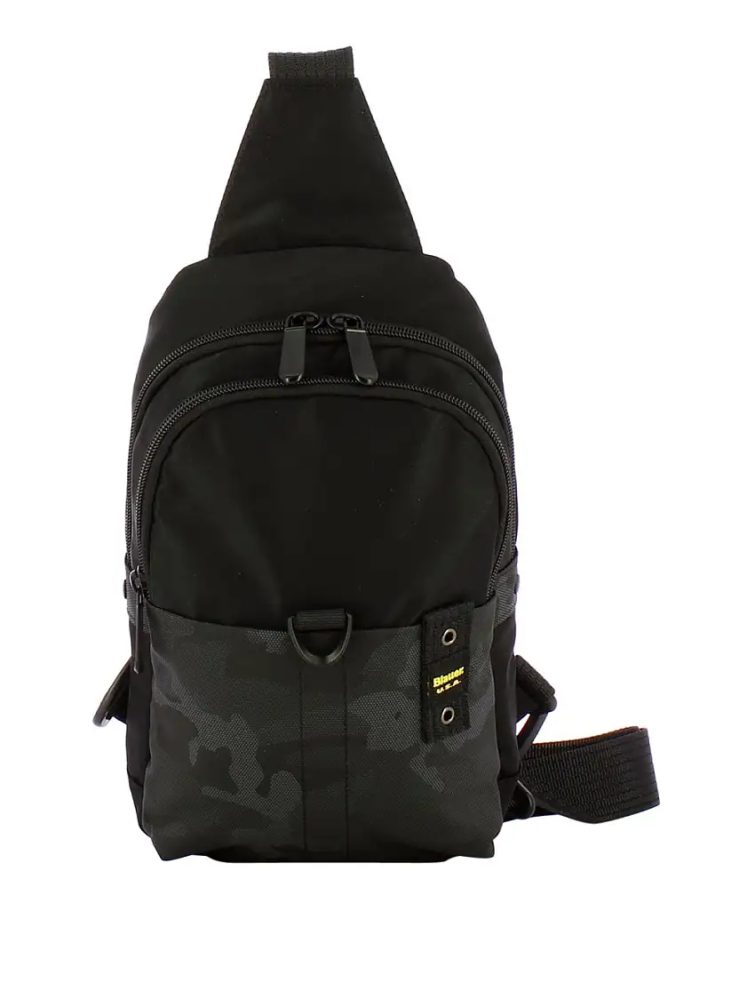 Borsa a Tracolla Blauer Coated Cordura da Uomo - Verde