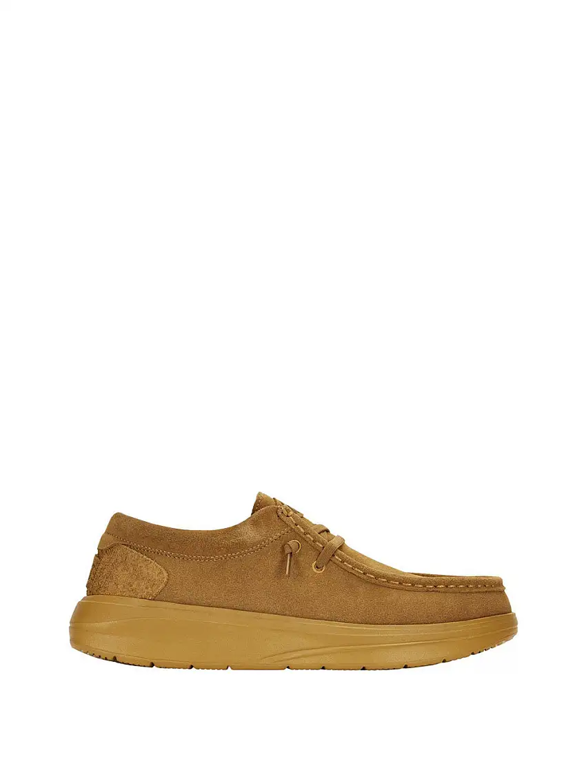 Mocassini Hey Dude Wally Comf Suede da Uomo - Marrone