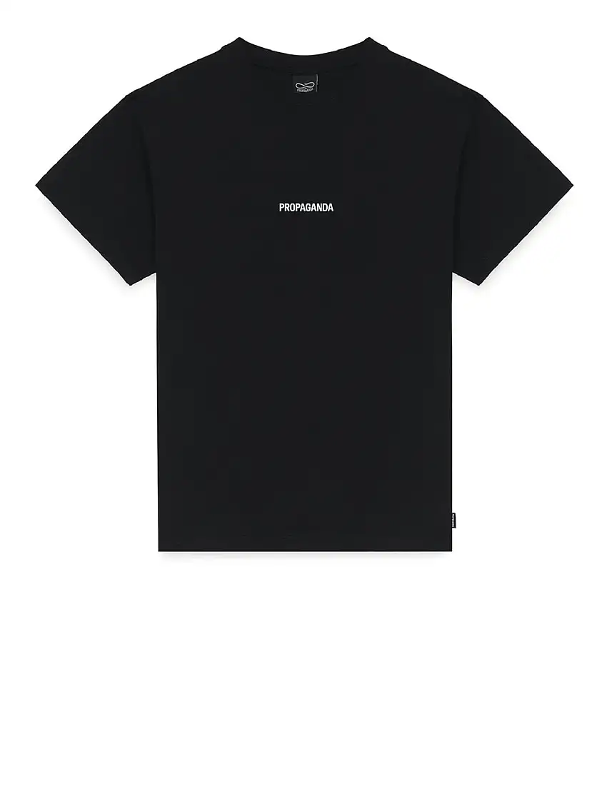 T-shirt Propaganda Ribs Coral da Uomo - Nero