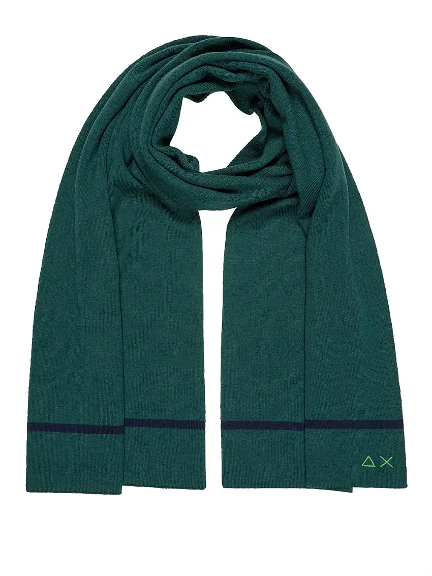 Sciarpa Sun68 Basic da Uomo - Verde