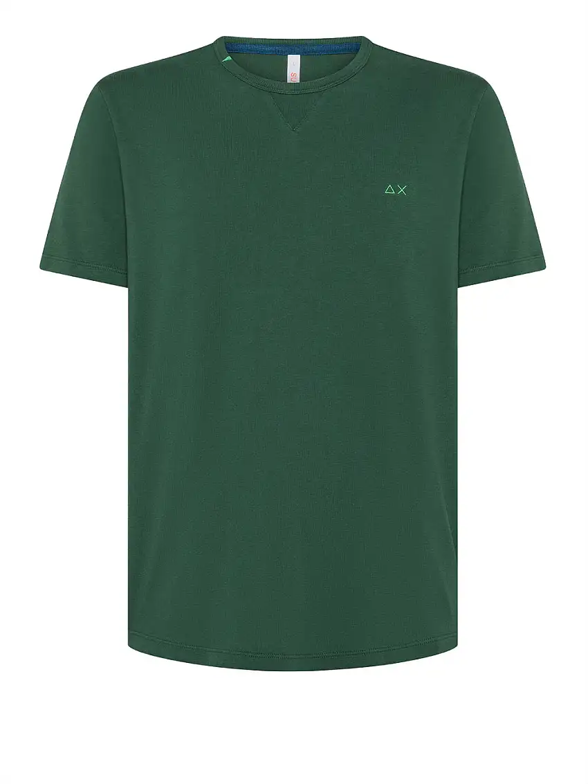 T-shirt Sun68 Round Bottom Nicky da Uomo - Verde