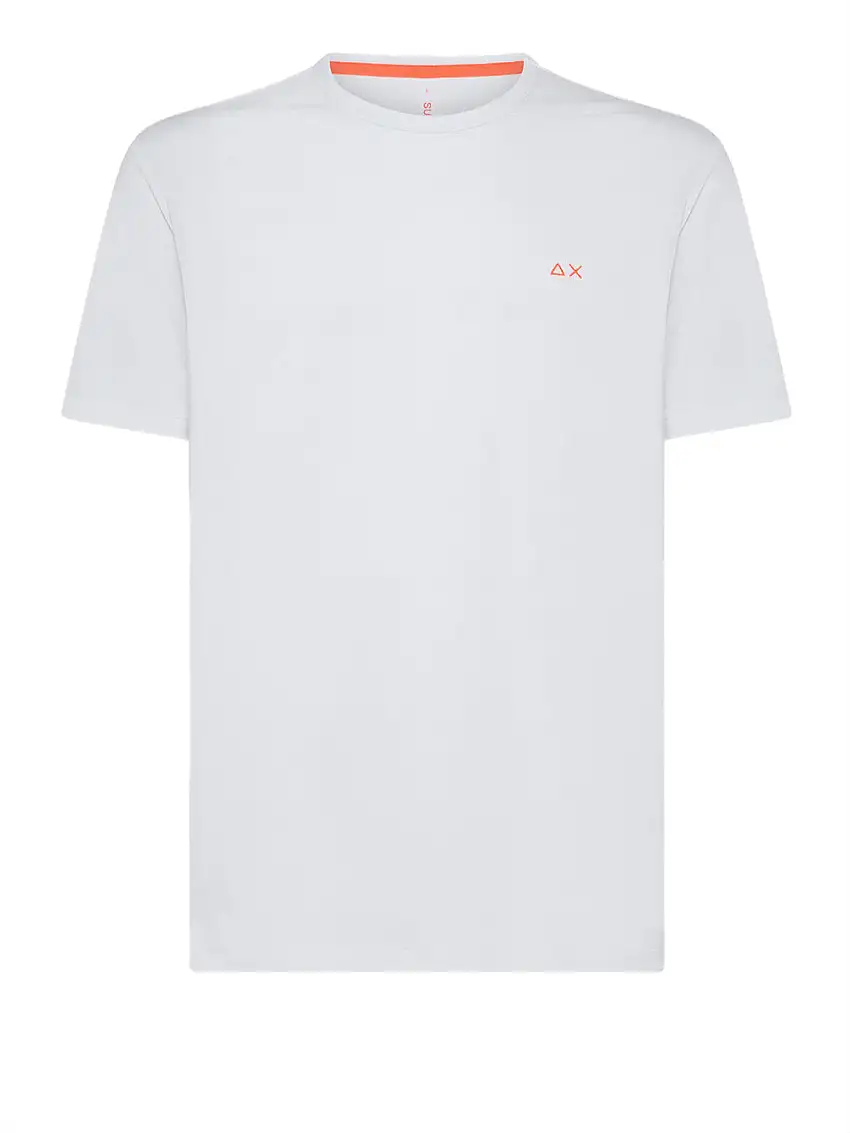 T-shirt Sun68 Solid Pe da Uomo - Bianco