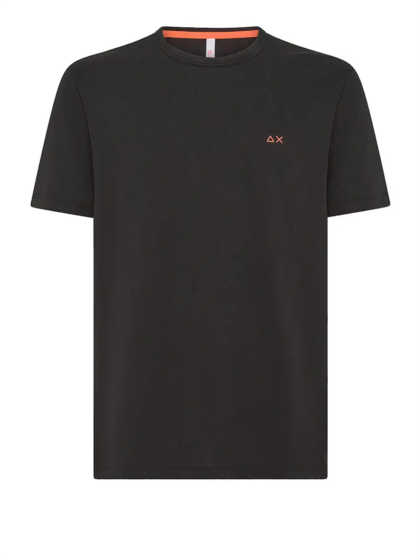 T-shirt Sun68 Solid Pe da Uomo - Nero