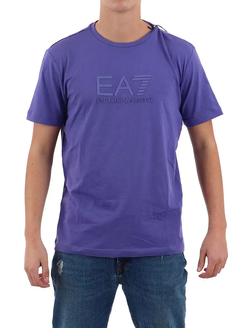 T-shirt Ea7 da Uomo - Viola