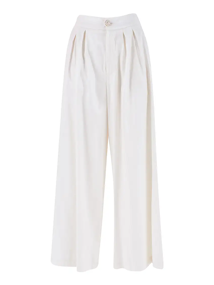 Pantalone Palazzo Yes Zee da Donna - Avorio