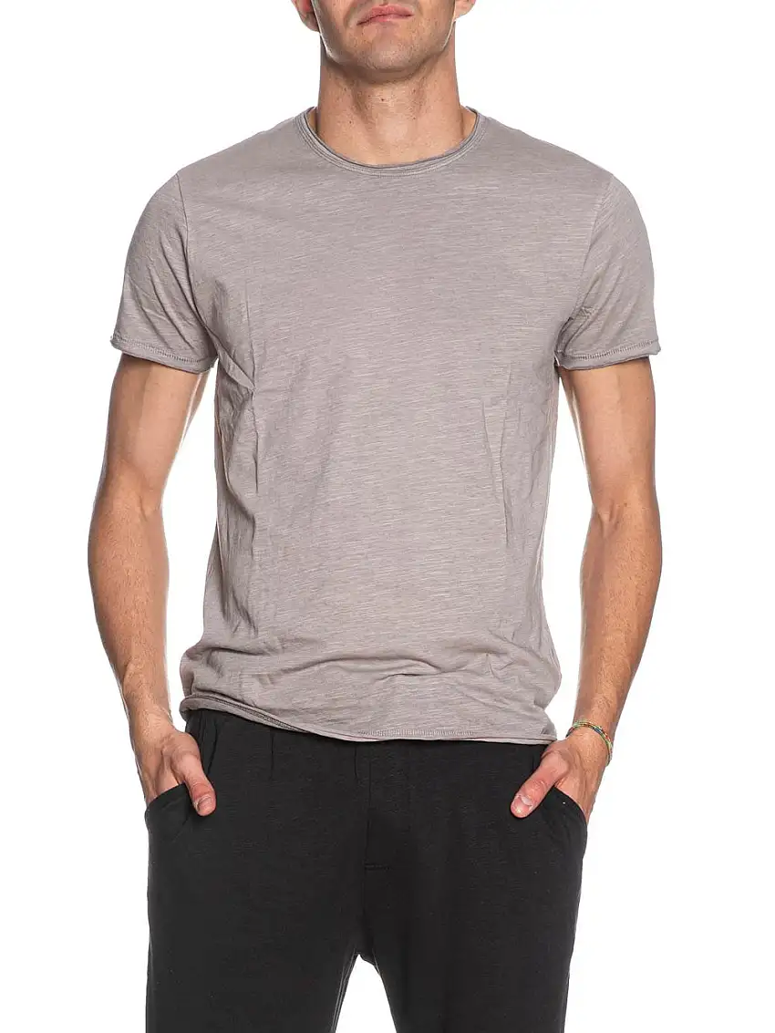 T-shirt Yes Zee da Uomo - Grigio