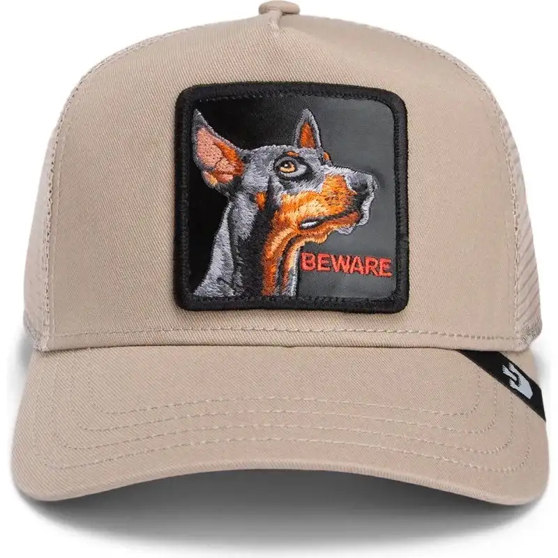 Goorin Bros. Cappellino Baseball con Patch The Farm 'The Dobermann' Beige Unisex