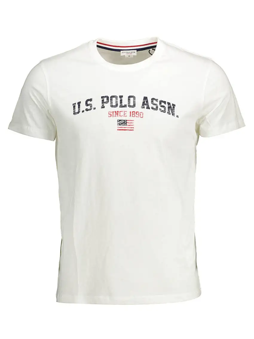 U.s. Polo Assn. Maglia Manica Corta 61504 Bianco Uomo
