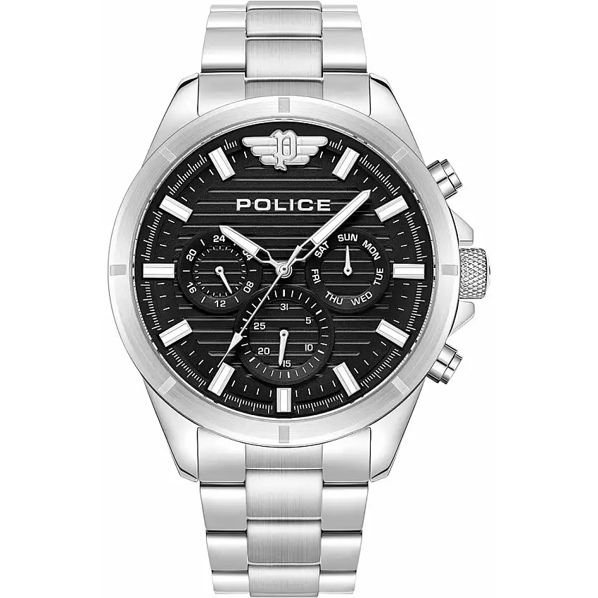 Orologio Uomo Police PEWJK2227806 Nero Argentato 95673177