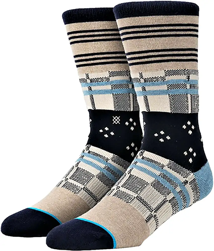 Stance Calze Top Stitch Marrone Uomo