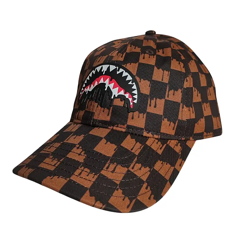 Sprayground cappello baseball DRIPPING SIP CAP BRWN cotone marrone