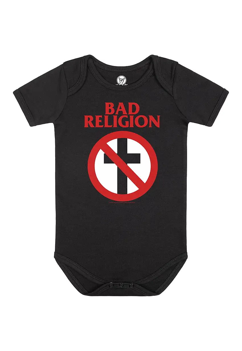 Bad Religion - Cross Buster Babygrow Black/Red - Bodysuit