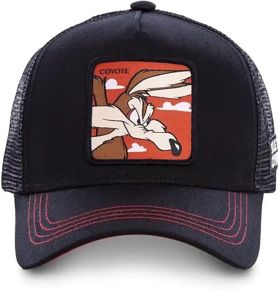 Capslab Cappellino con Visiera Collezione Looney Tunes Misto Cotone Nero Unisex