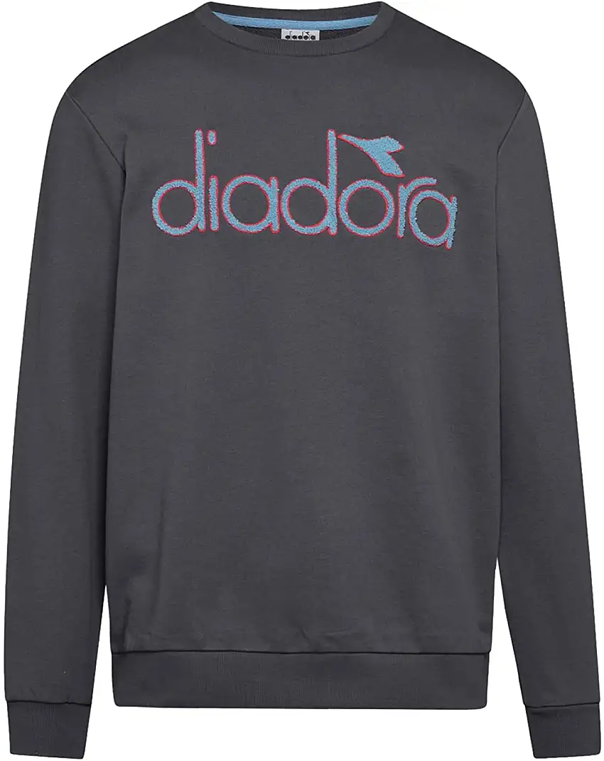 Diadora Felpa 5Palle Cotone Grigio