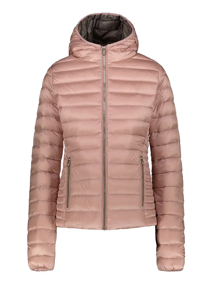Ciesse Piumini Aghata Piumino Parka Giaccone Con Cappuccio Impermeabile Rosa Donna