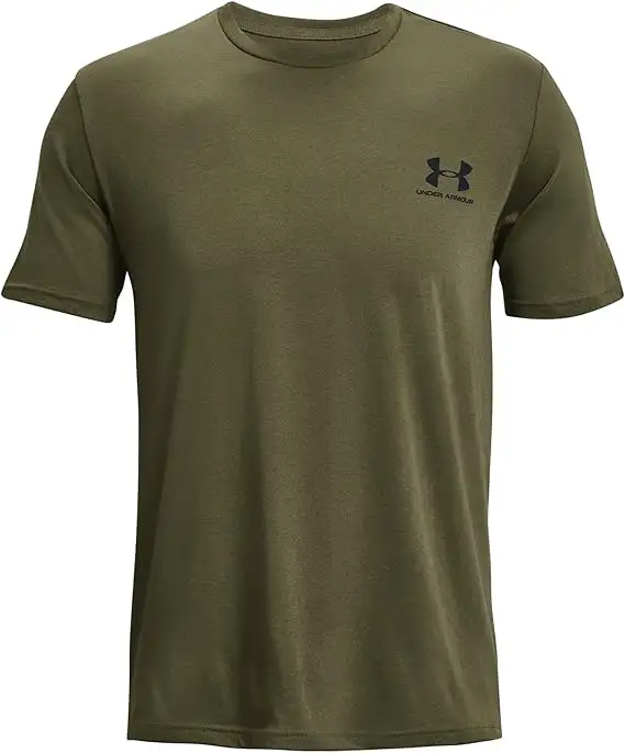 Under Armour SPORTSTYLE Maglia T-shirt allenamento corsa uomo men MILITARE