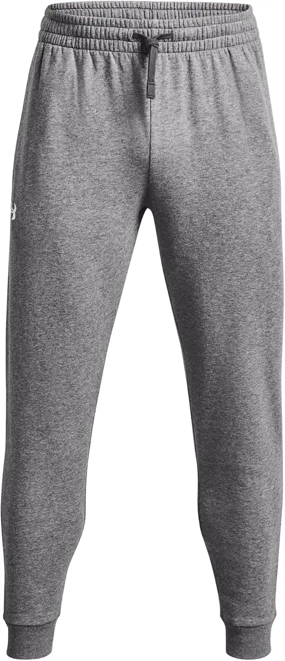 Under Armour RIVAL fleece pantaloni allenamento corsa uomo men pile grigio
