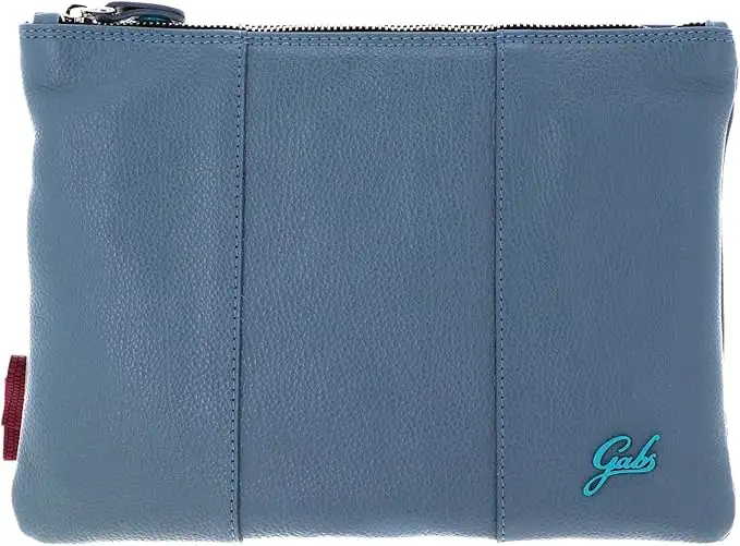 Gabs Borsa Pochette Beyonce M Tracolla in Pelle Logo azzurro ARDESIA