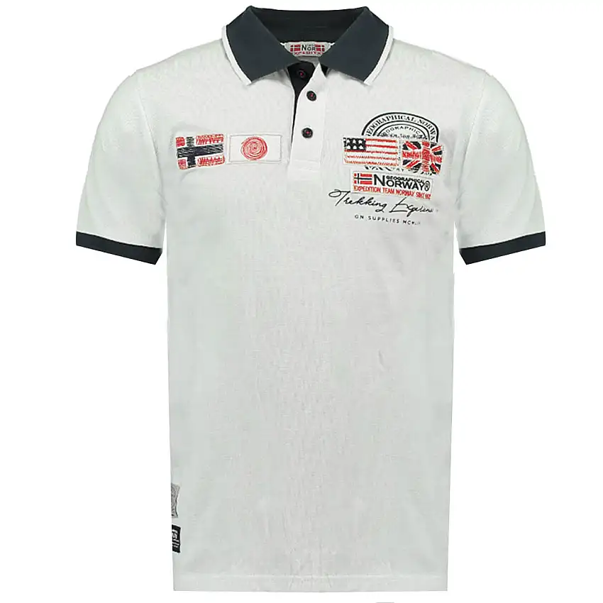 Geographical Norway Manica Corta Bianco Uomo