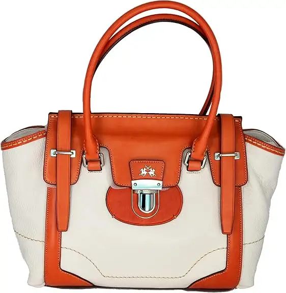 La Martina Borsa Bauletto Iconic Bianco Donna