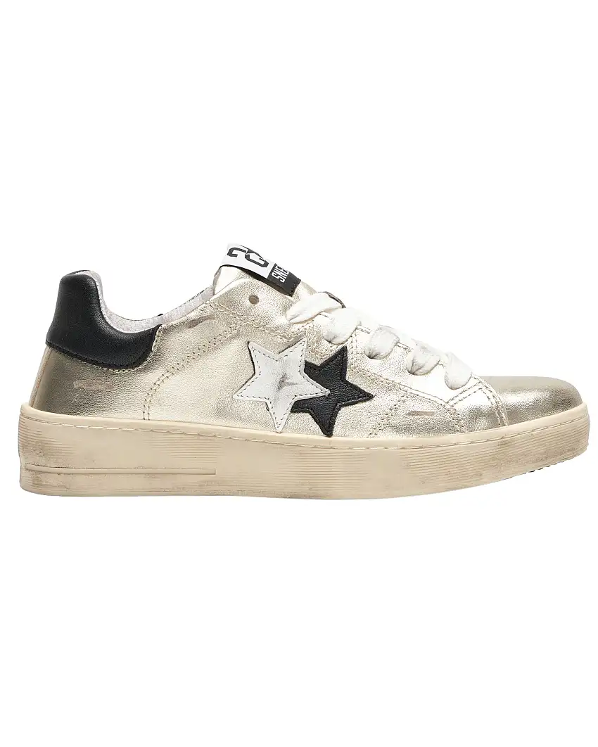 2star scarpe sneaker Pelle Made In Italy Bianco Donna