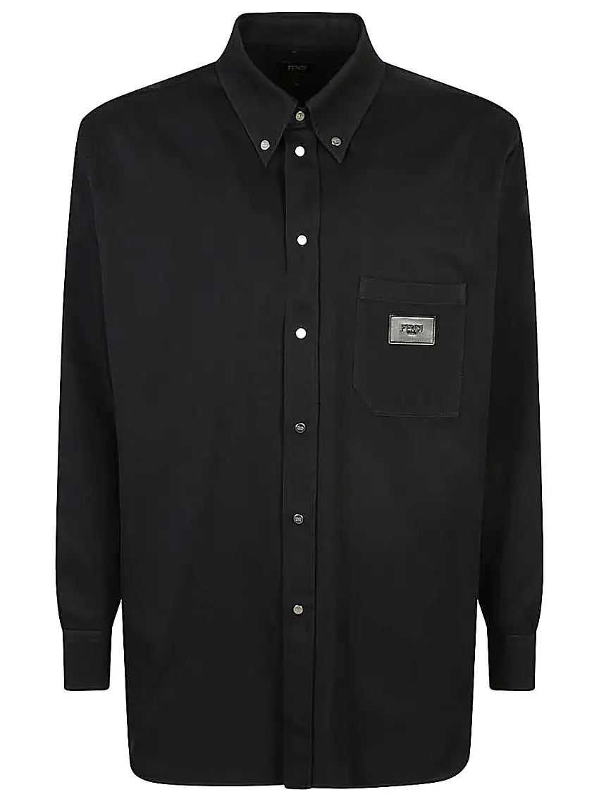 Fendi Camicia JeansCamicia in jeans nero