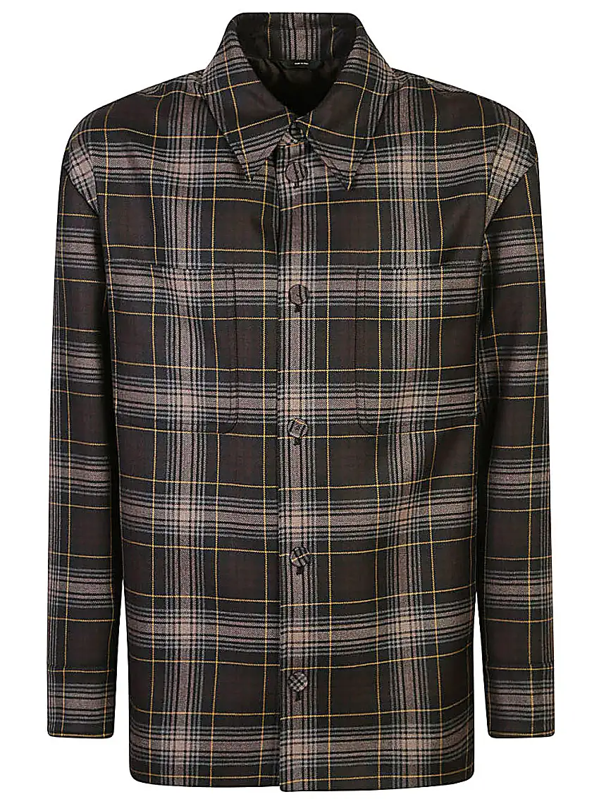 FENDI BlousonGo-To Jacket in Fendi Tartan marrone