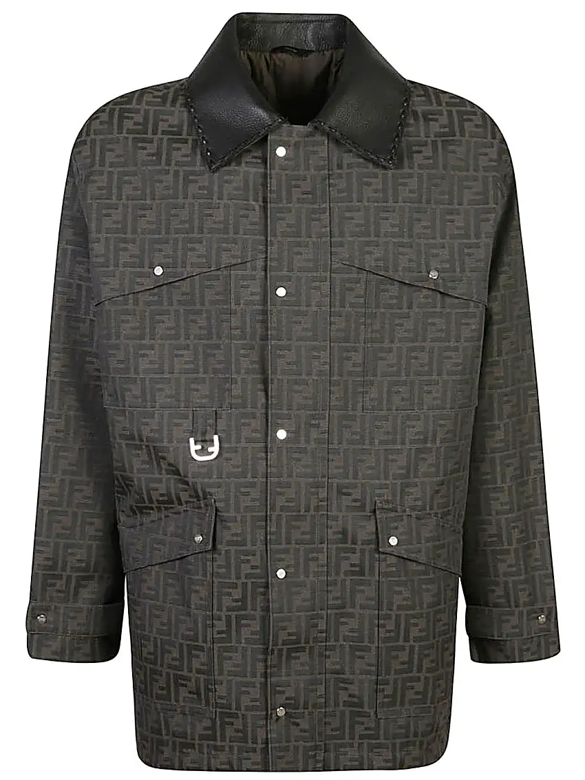 FENDI BlousonBlouson in Jacquard FF cerato marrone