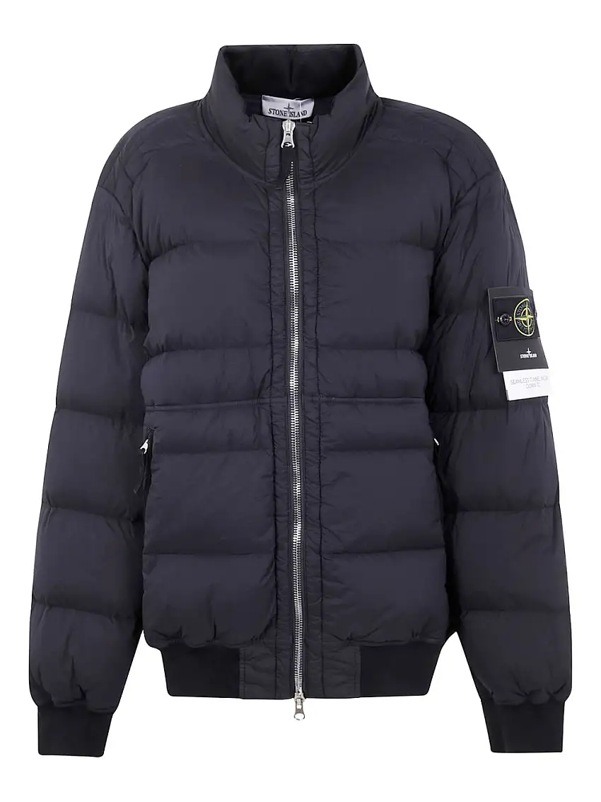 Stone Island Piumino blu `Seamless