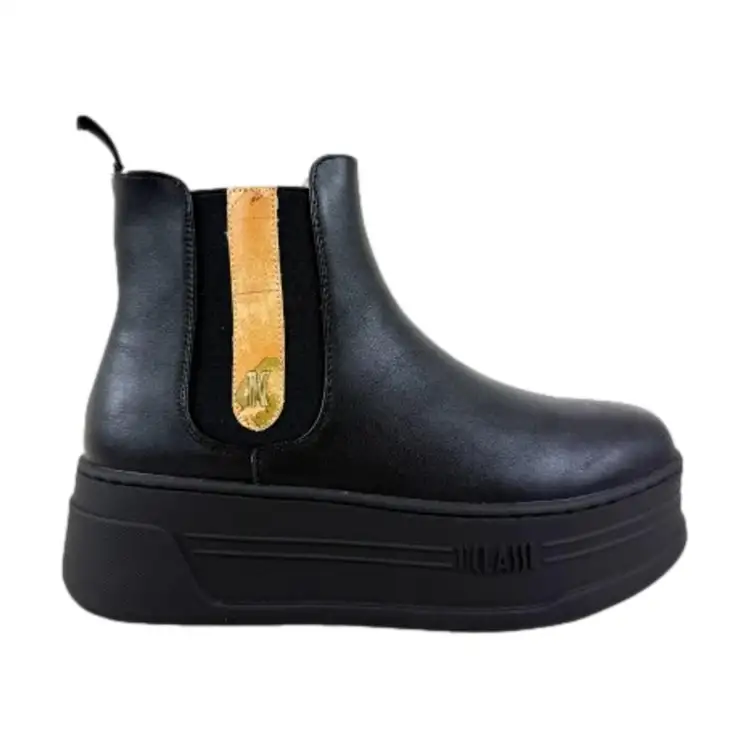Alviero Martini 1a Classe Z 1211 300B Stivaletti Donna Beatles Platform Black