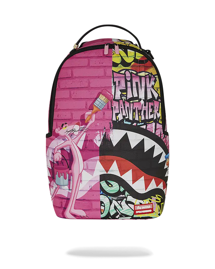 Sprayground Zaino Big Backpack Scuola City Viaggio Shark Pink Panther B7007