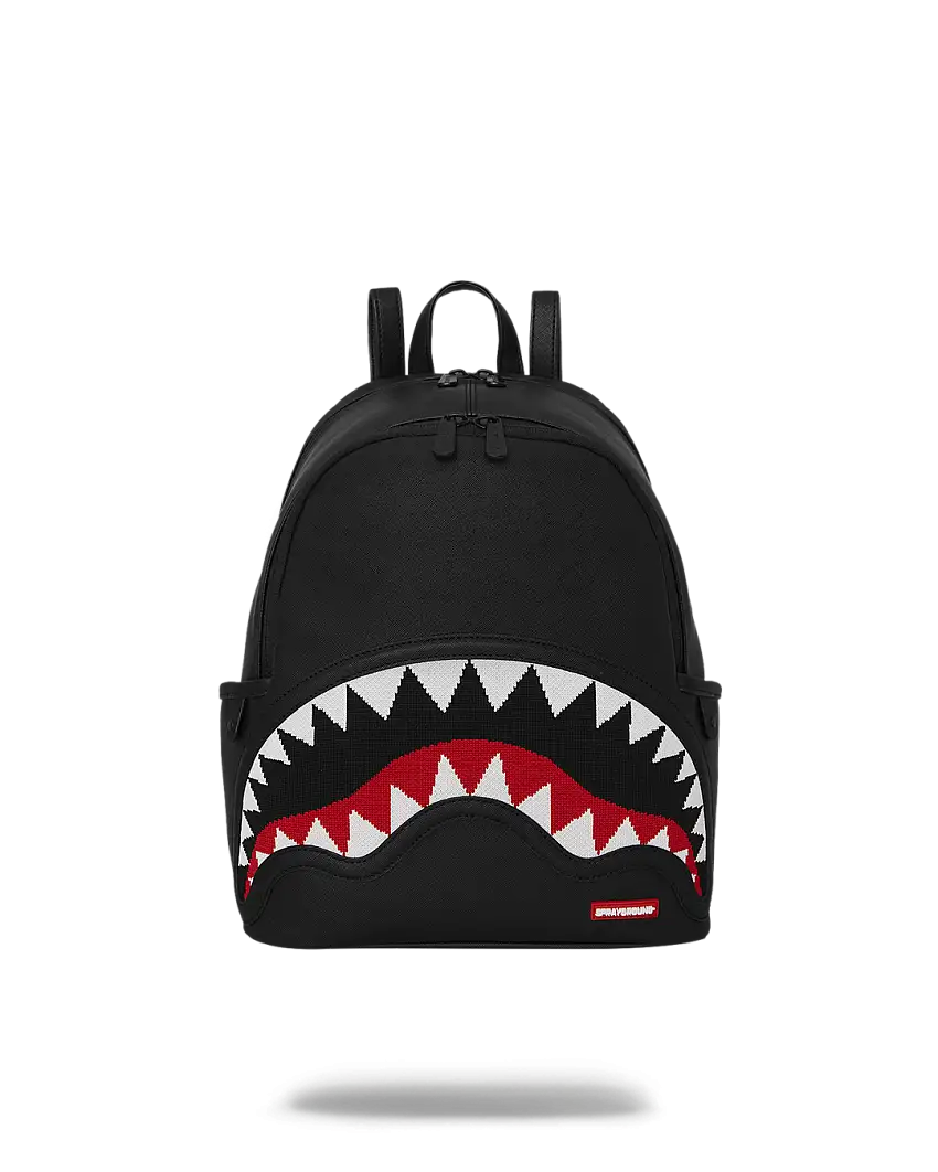 Sprayground Zaino Stampa Fantasia Squalo Bocca Uomo Savage Donna FLY KNIT MOUTH SAVAGE B8024